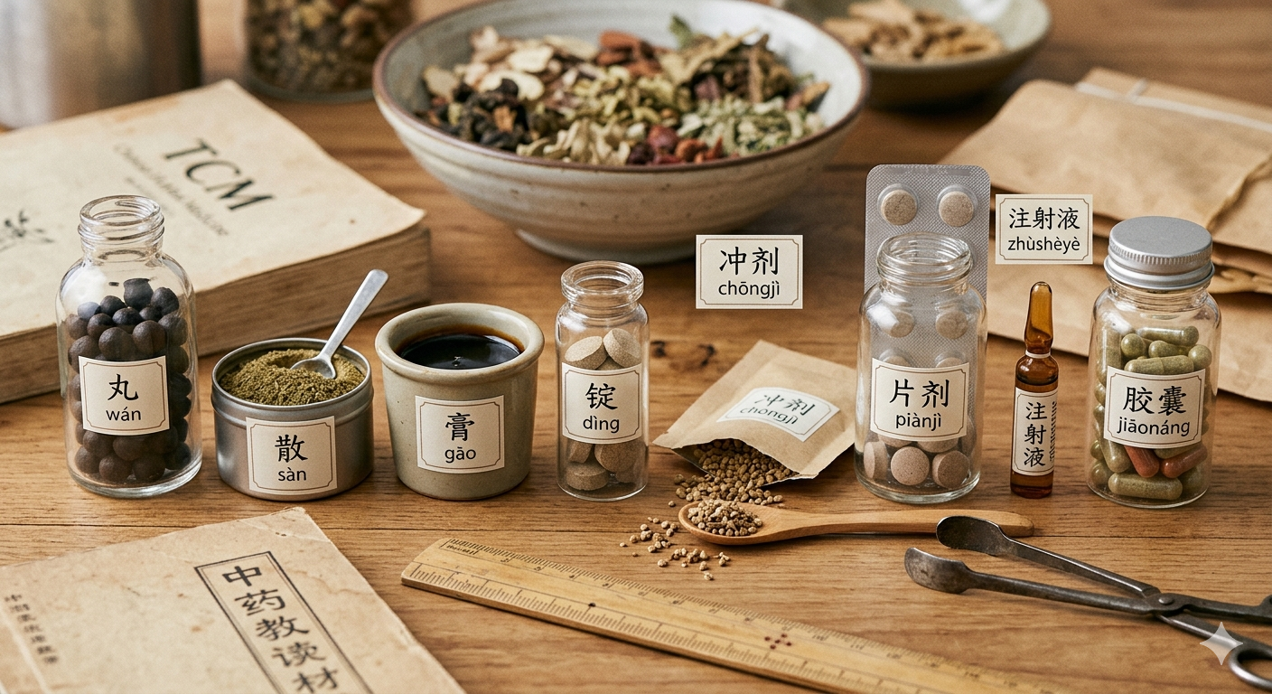 Fitoterapia Chinesa — formas de apresentação dos medicamentos